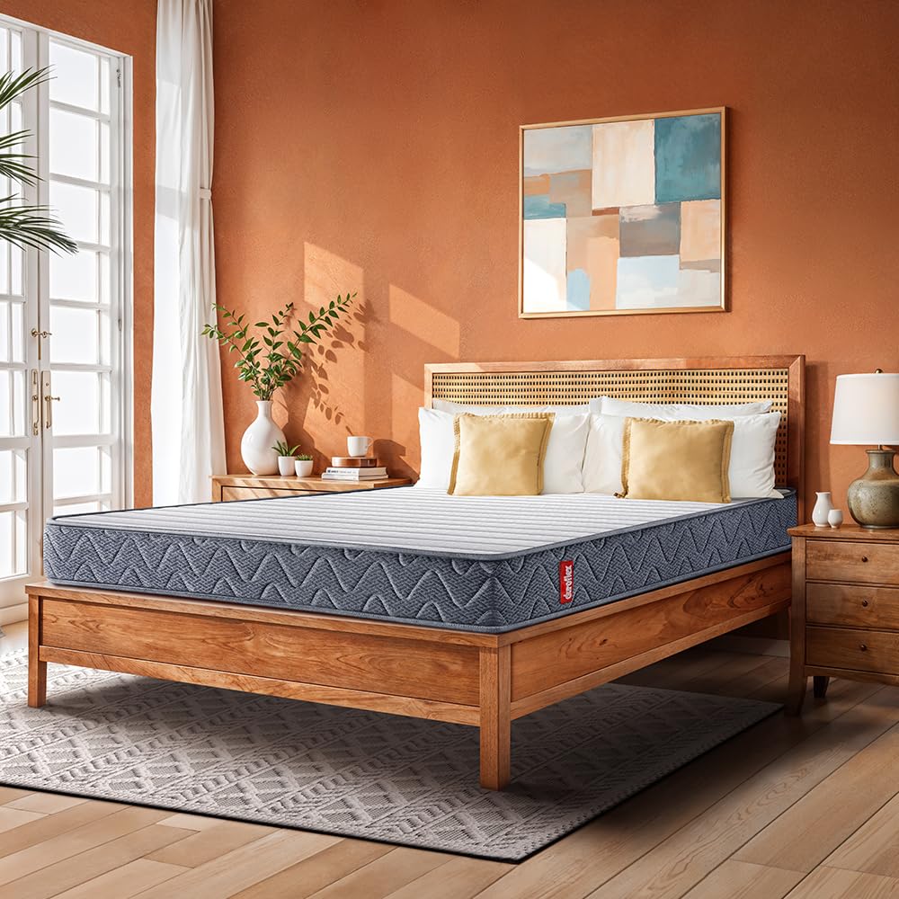 ベッドフレーム New Bed matress double size Duroflex LiveIn Bounce - 8 Inch Pocket Spring Mattress Double Size